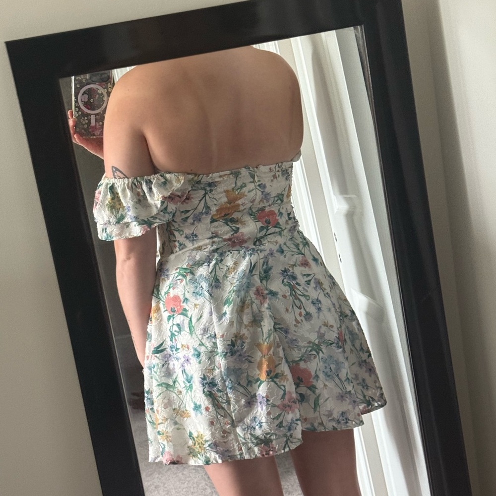 Target Strapless Floral Dress - Multicolor